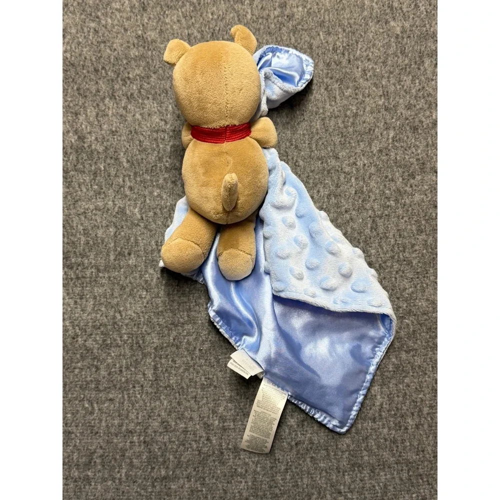Child of Mine by Carters Puppy Dog I Love Mommy Blue Minky Dot Security Blanket